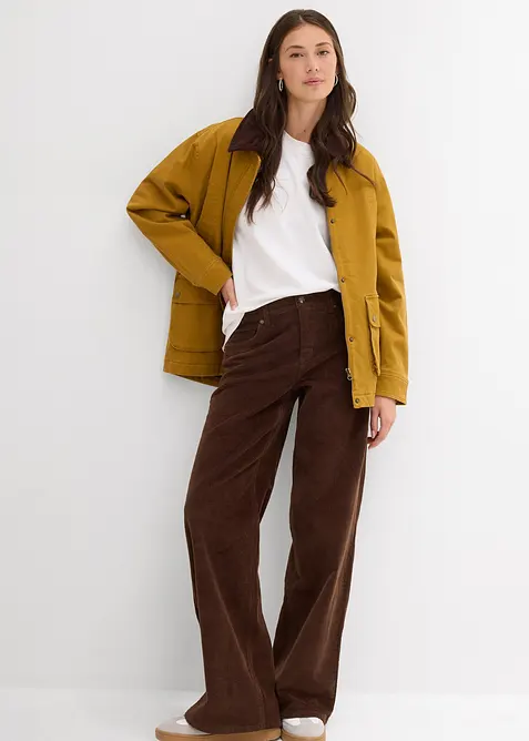 Cordhose aus elastischem Baumwoll-Mix, bonprix