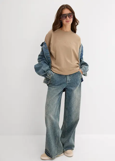 Oversize-Shirt aus reiner Bio-Baumwolle, bonprix