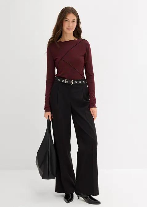 Langarmshirt aus softem Viskose-Mix, bonprix