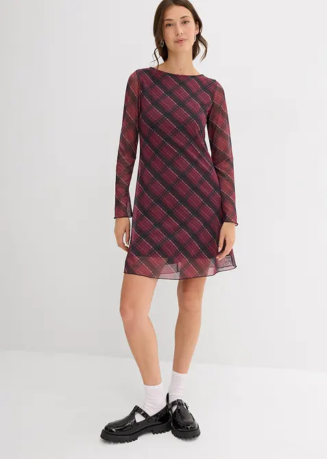 Robe courte en mesh fin, bonprix