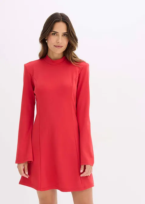 Robe courte trapèze à manches trompette, bonprix