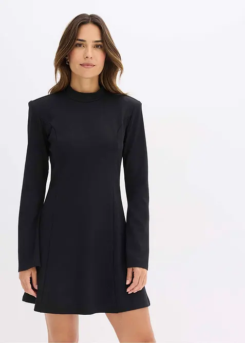 Robe courte trapèze à manches trompette, bonprix