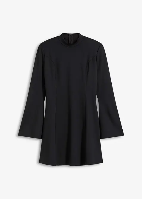 Robe courte trapèze à manches trompette, bonprix