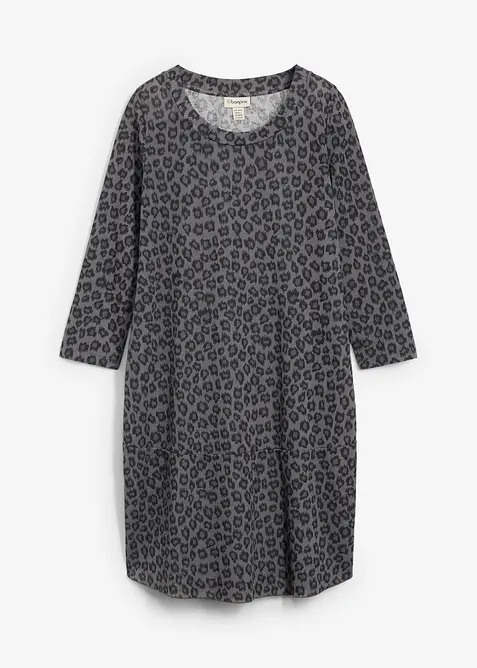 Kurzes Shirtkleid in Strickoptik, bonprix