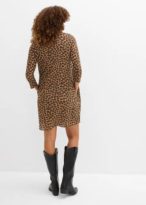 Robe courte en jersey aspect maille, bonprix