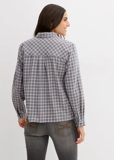 Chemise à carreaux 100% coton, bonprix