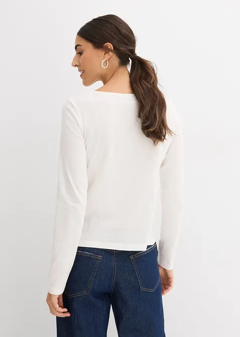 T-shirt manches longues 100% coton, bonprix