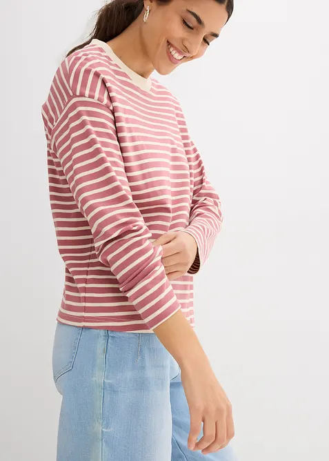 Langarmshirt aus schwerer&nbsp;Baumwolle, bonprix