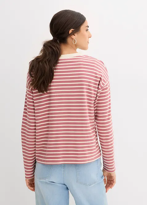 Langarmshirt aus schwerer&nbsp;Baumwolle, bonprix