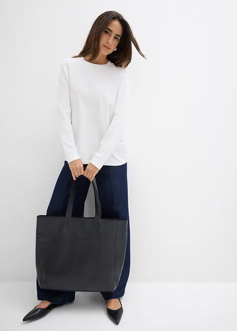 Langarmshirt aus reiner Bio-Baumwolle, bonprix