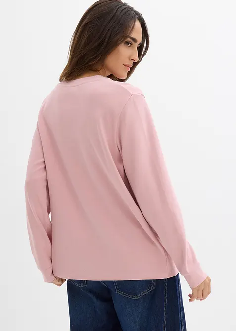 Langarmshirt aus reiner Bio-Baumwolle, bonprix