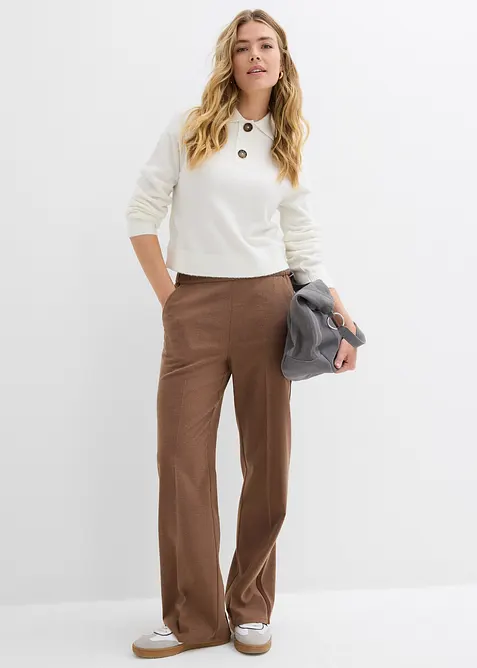 Marlenehose in Wolloptik, bonprix