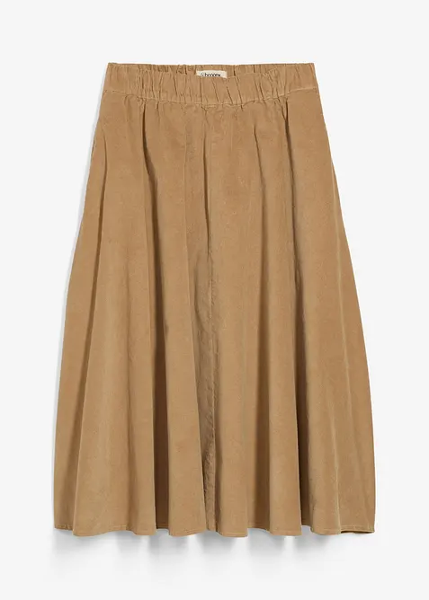 Jupe en velours côtelé, coton extensible, bonprix