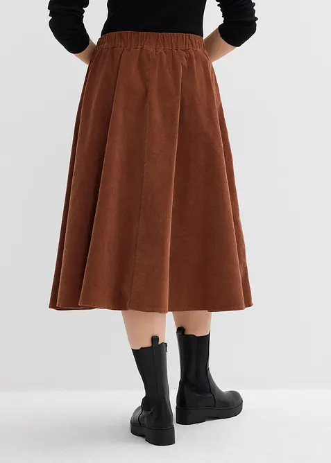 Cordrock aus Baumwoll-Mix, bonprix