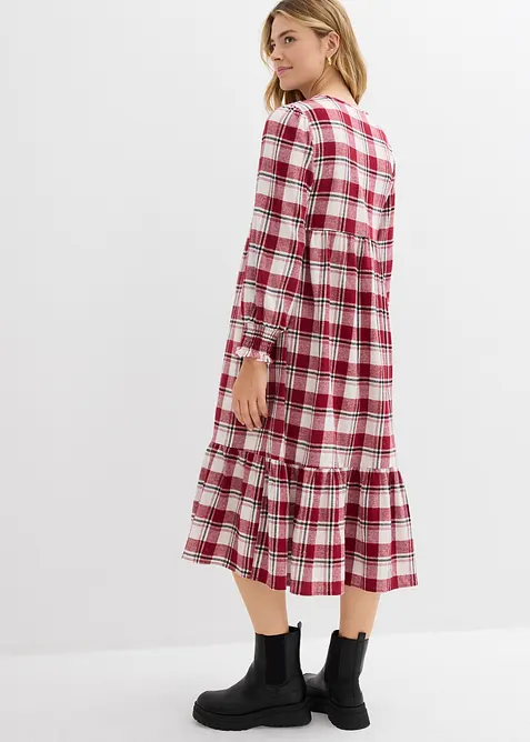 Midikleid aus Flanell, bonprix