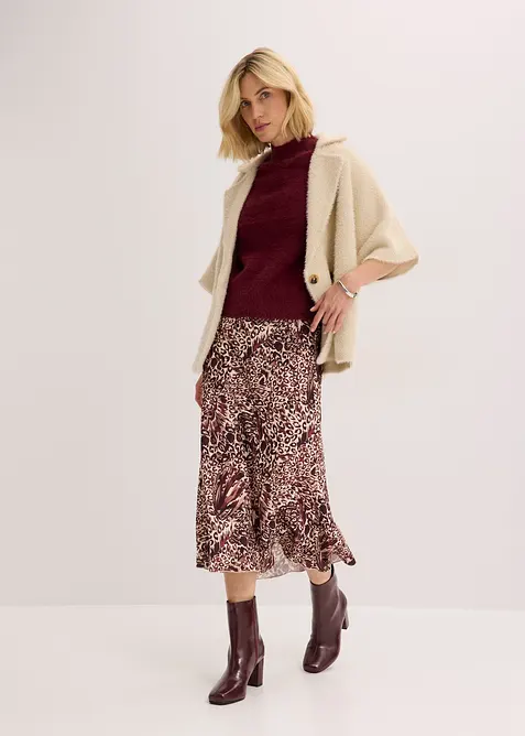 Pull en maille poilue, bonprix