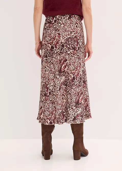 Jupe en satin texturé, bonprix