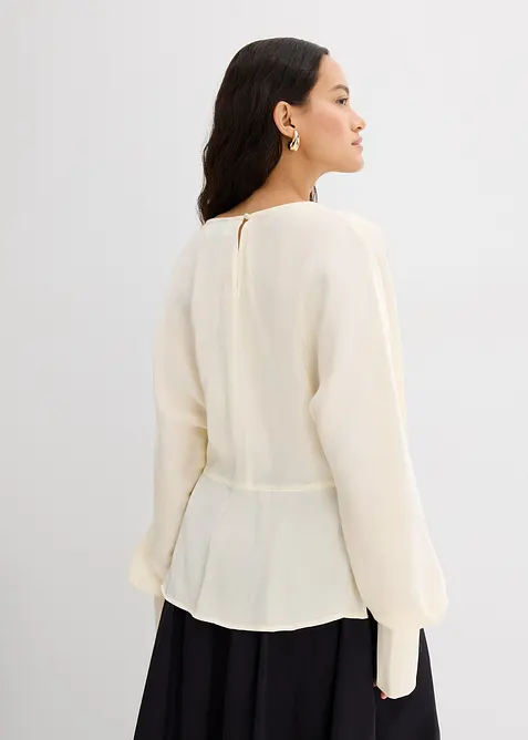 Blouse légèrement satinée en viscose mélangée, bonprix
