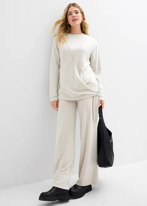 Wickelcardigan in Strickoptik, bonprix