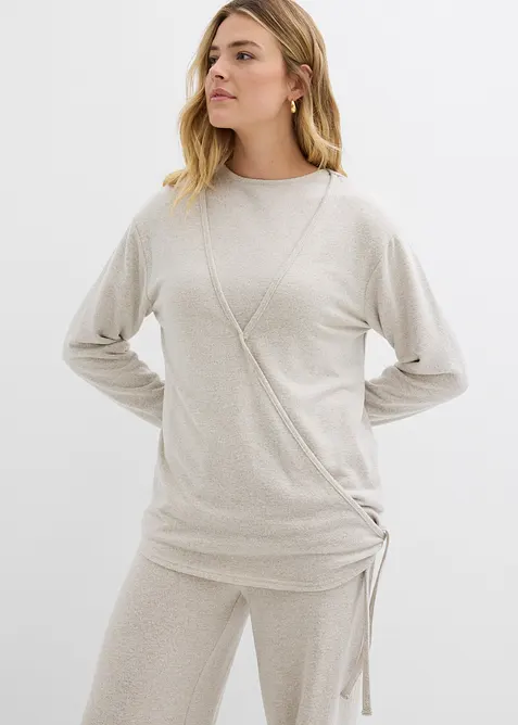 Wickelcardigan in Strickoptik, bonprix