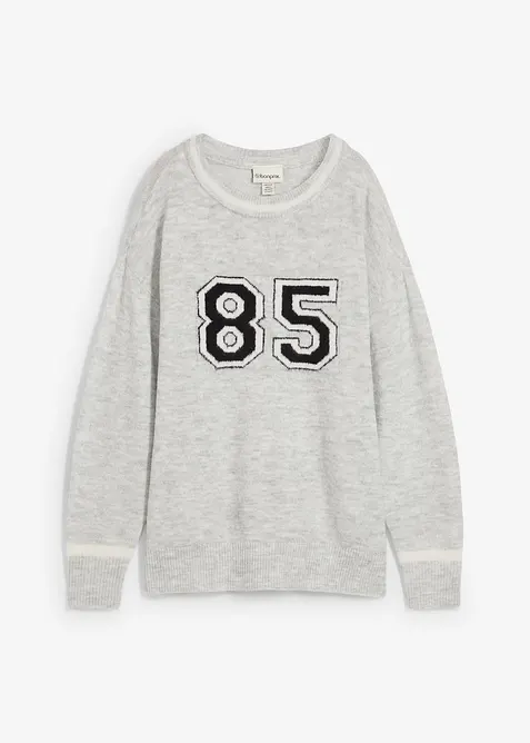 Oversize-Pullover mit überschnittener Schulter, bonprix