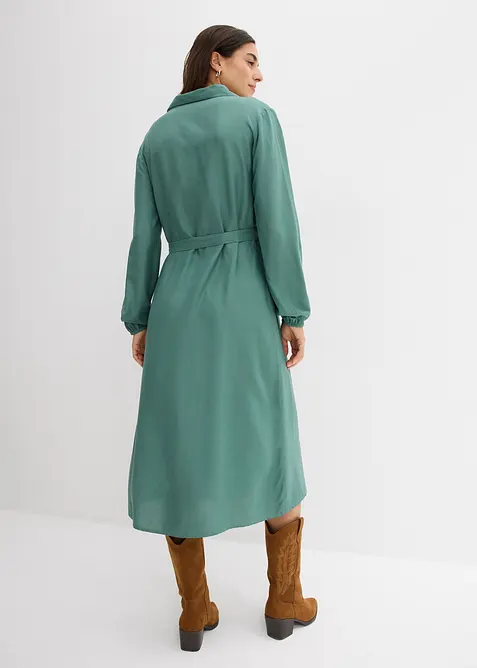 Midikleid aus flie&szlig;ender Viskose, bonprix