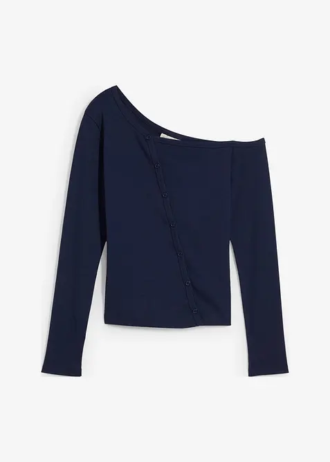 Geripptes Langarmshirt, bonprix