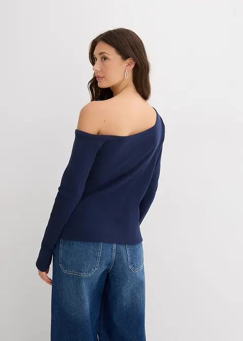 Geripptes Langarmshirt, bonprix