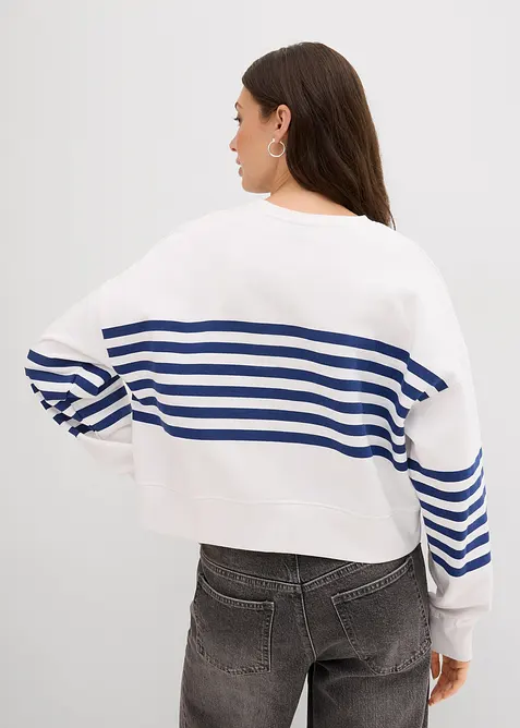 Oversize-Sweatshirt aus reiner Baumwolle, bonprix