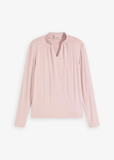 T-shirt blouse à col montant, bonprix