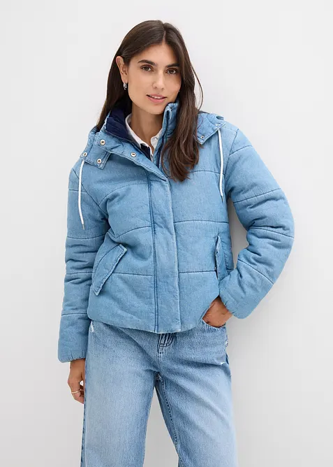 Steppjacke aus Denim, bonprix