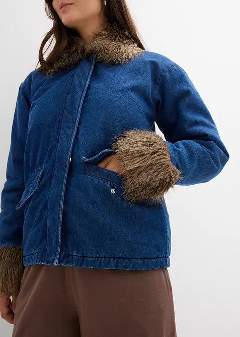 Jeansjacke, leicht wattiert, bonprix