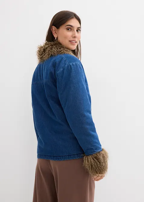 Veste en jean légèrement rembourrée, bonprix