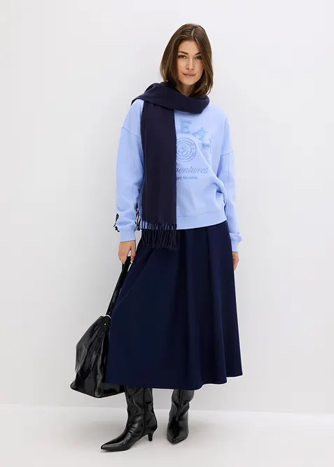 Oversize-Sweatshirt aus reiner Baumwolle, bonprix