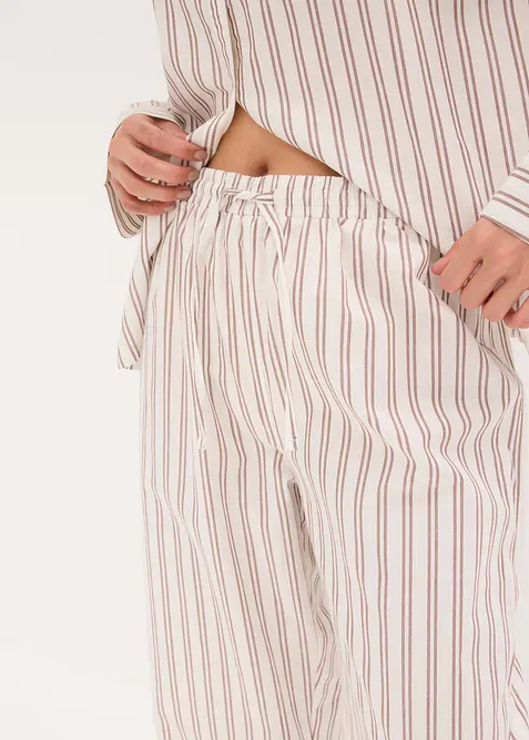 Weit geschnittener Loungewear Hausanzug aus gewebter Baumwolle, bonprix