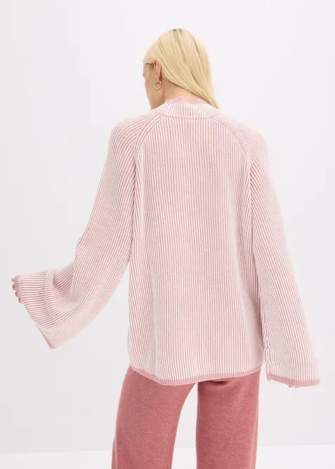 Oversize-Pullover mit Stehkragen, bonprix