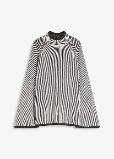 Oversize-Pullover mit Stehkragen, bonprix