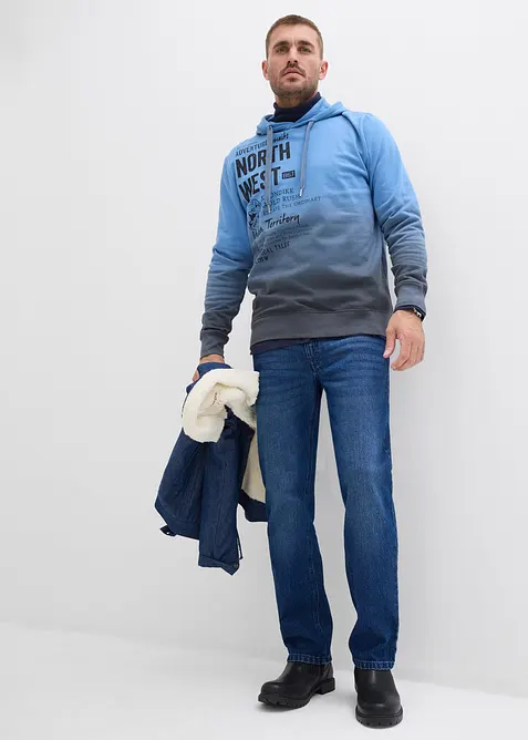Sweat &agrave; capuche 100% coton, bonprix