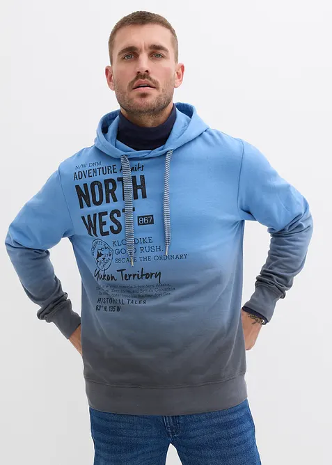 Sweat &agrave; capuche 100% coton, bonprix
