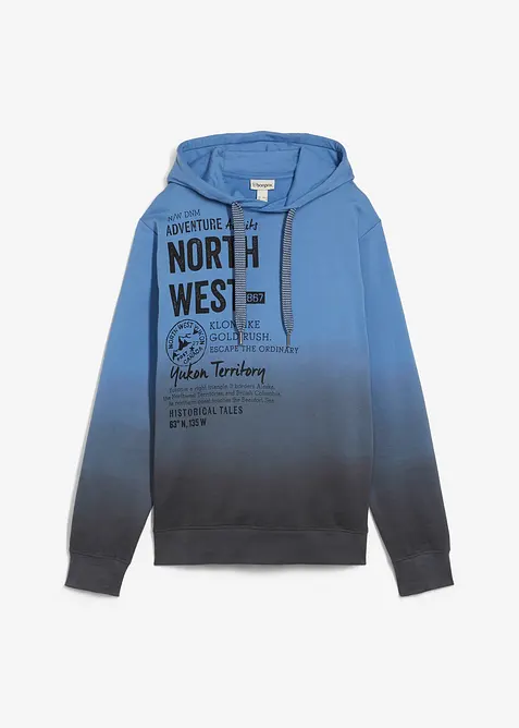 Sweat &agrave; capuche 100% coton, bonprix