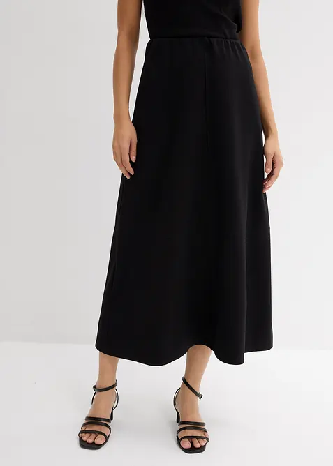 Jupe midi en Punto di Roma confortable, bonprix