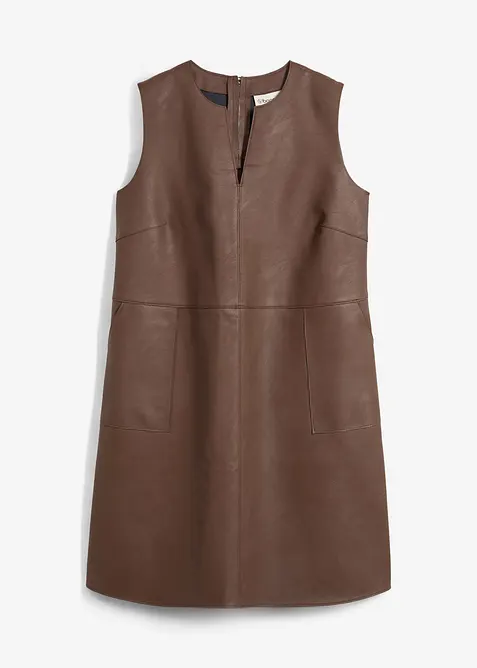 Lederimitat-Kleid, bonprix