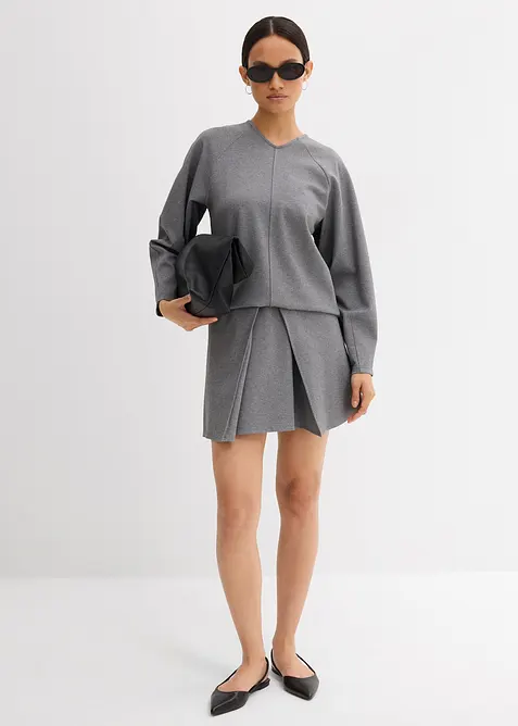 Langarmshirt aus bequemen Punto di Roma, bonprix