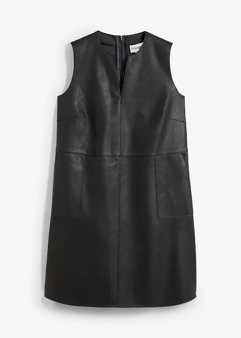 Lederimitat-Kleid, bonprix