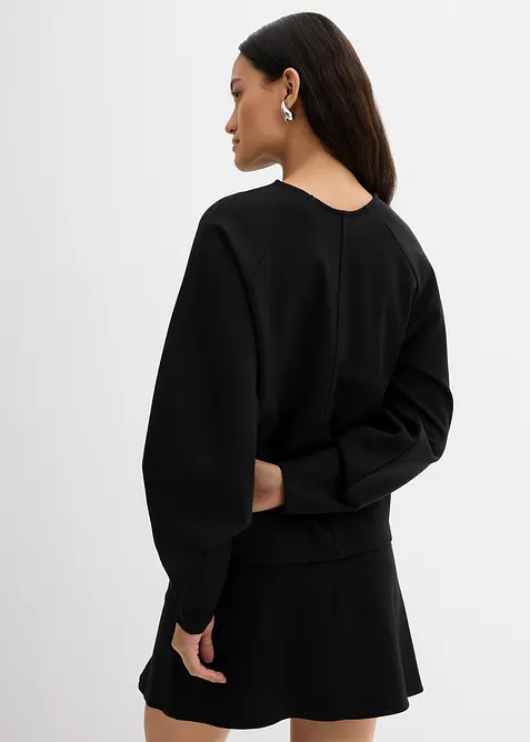 T-shirt manches longues en Punto di Roma confortable, bonprix