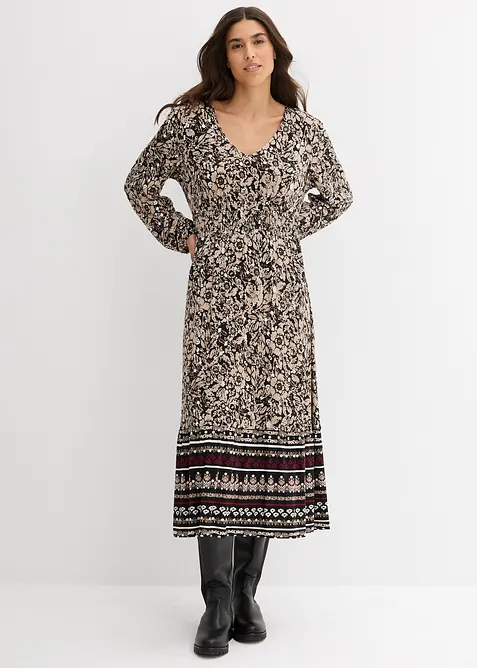 Maxikleid aus softem Viskose-Elasthan-Mix, bonprix