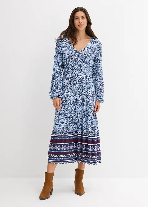 Maxikleid aus softem Viskose-Elasthan-Mix, bonprix