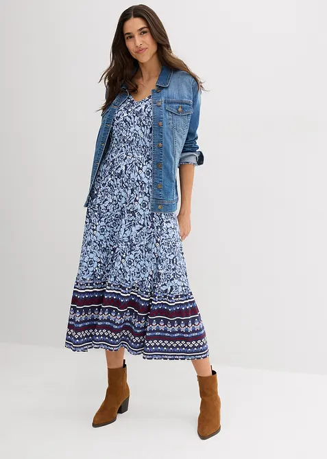 Maxikleid aus softem Viskose-Elasthan-Mix, bonprix