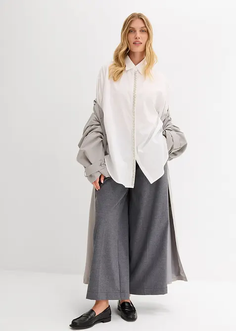 Hemdbluse mit Strass-Applikation, bonprix