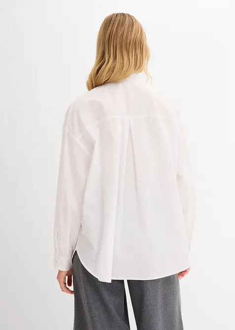 Hemdbluse mit Strass-Applikation, bonprix